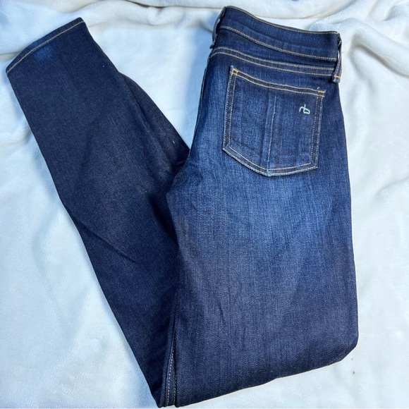 rag & bone Deep Blue Skinny Jeans - Picture 2 of 3